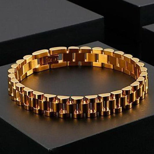 Gold Plated Unisex Chain Bracelet
