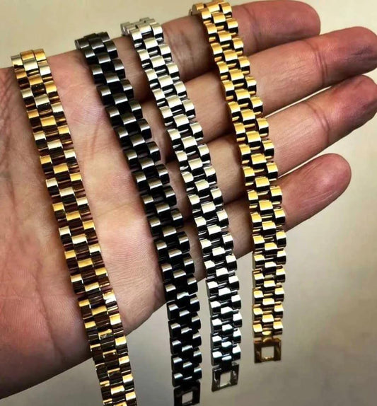 Gold Plated Unisex Chain Bracelet